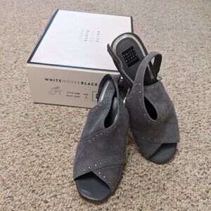 White House Black Market Suede Heeled Shootie